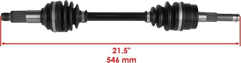 Caltric Complete Front Differential Cv Joint Axle Compatible with Yamaha Grizzly 660 Yfm660F 2003-2008 in Saudi Arabia