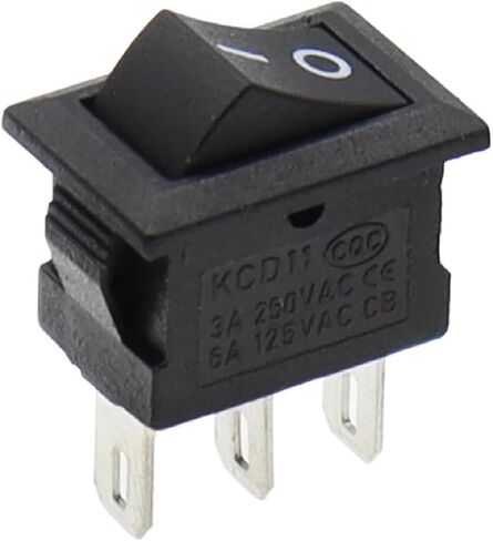 KCD11 Rocker Switch 10 * 15mm Mini Push Button Switch On-Off / ON-ON-ON 2 دبابيس / 3 دبابيس 3A 250VAC / 6A 125VAC 10X15MM 3PIN L-TYPE RED in Kuwait