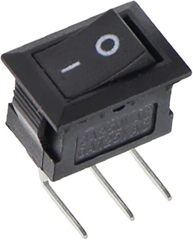 KCD11 Rocker Switch 10 * 15mm Mini Push Button Switch On-Off / ON-ON-ON 2 دبابيس / 3 دبابيس 3A 250VAC / 6A 125VAC 10X15MM 3PIN L-TYPE RED in Kuwait