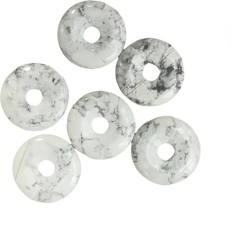 Natural Kambaba Jasper 30mm Concenter Circle Donut Prendant ، مقترن بحبل منسوج من جلد الغنم ، يستخدم كهدية عيد ميلاد/علاج طاقة/ملحق عيد الشكر in Kuwait