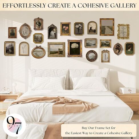 97 ديكور 4x6 إطار صورة عتيقة - إطار ذهبي عتيق 4x6 ، إطارات مزخرفة 4 × 6 مع عرض زجاجي لعرض الصور على الطاولة والجدار ، إطار الملصق الفيكتوري 4 × 6 عتيقة جدار in Kuwait