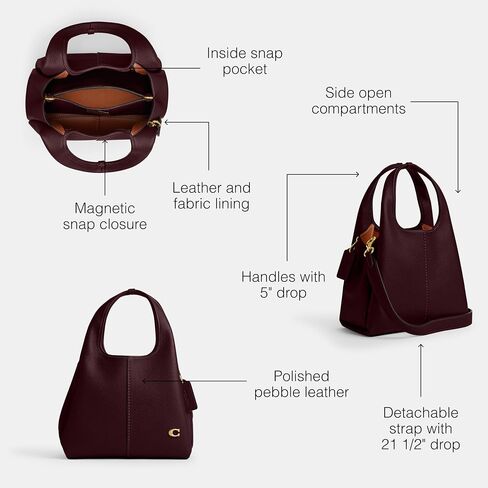 Coach Lana Shoulder Bag 23, B4/Merlot in Saudi Arabia