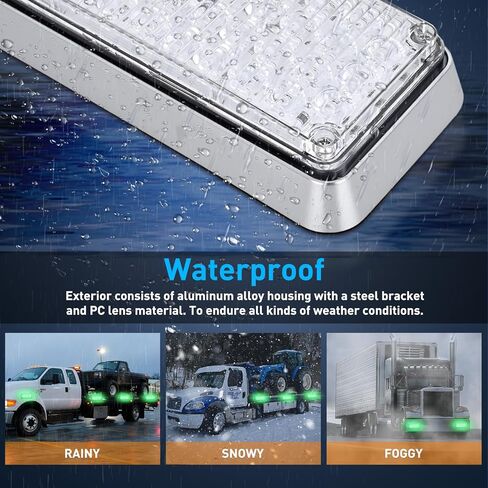 Nilight 2PCS 42LED Green Wireless Magnetic Strobe Lights Portable Warning Hazard Light Surface Mount Waterproof 5 Patterns for 12V 24V Cars Trucks Van Off Road Vehicles ATV in Saudi Arabia