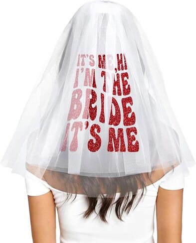 Ceelgon Bachelorette Party Veil Bach Party Party Favors Excessories Hompts Duff Homptes headpiece للعروس in Kuwait