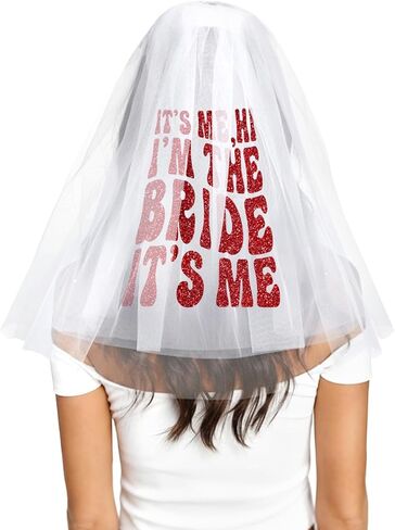 Ceelgon Bachelorette Party Veil Bach Party Party Favors Excessories Hompts Duff Homptes headpiece للعروس in Kuwait