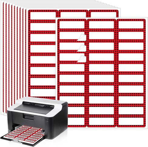 Spiareal 750 Pcs Christmas Address Labels 2 x 4 Inch Printable Gift Tags Compatible with Laser and Inkjet Printer Mailing Label 10 Per Sheet for Package Office in Kuwait