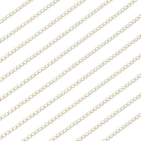 Craftdady 5M 14K Gold Filled Heart Link Chains 5x3.5mm Soldered Brass Bracelet Necklace Designer Chains Simple Chain Gold Chain Necklace Collection for Men Women DIY Jewelry Making in Saudi Arabia