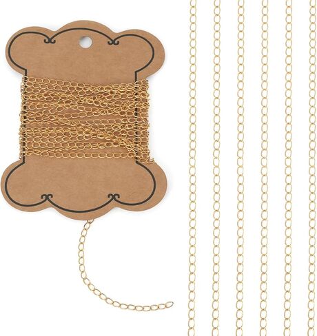 Craftdady 5M 14K Gold Filled Heart Link Chains 5x3.5mm Soldered Brass Bracelet Necklace Designer Chains Simple Chain Gold Chain Necklace Collection for Men Women DIY Jewelry Making in Saudi Arabia
