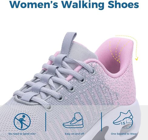 Women's Walking Shoes | Slip On | Fashion Sneakers | Air Running Tennis Shoes US 6-11 in Saudi Arabia