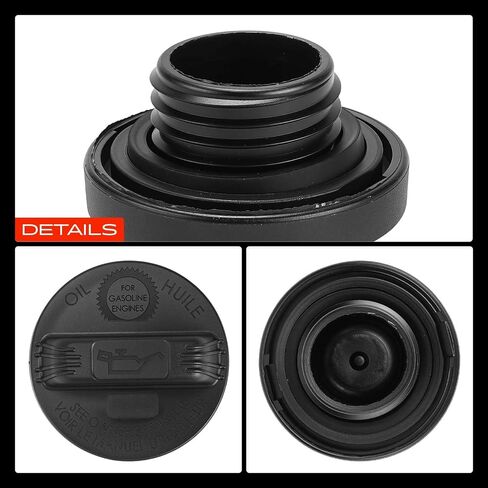 A-Premium Engine Oil Filler Cap Oil Cap Fit For Honda Accord Civic CR-V Ridgeline Pilot Odyssey Passport HRV Fit Element & Acura ZDX TSX TLX TL RSX RLX RL RDX MDX ILX, # 15610RAAA01, 15610P5G000 in Saudi Arabia