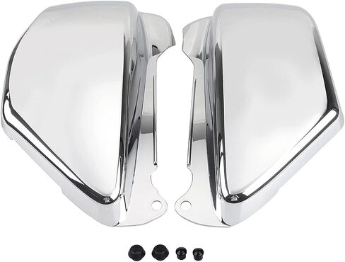 2 pcs abs abs chrome chrome اليسار واليمين لوحة الغلاف الجانبي للبطارية العادلة لهوندا magna 750 VF750 VF750C VF750CD 1994-2004 in Kuwait
