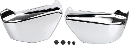 2 pcs abs abs chrome chrome اليسار واليمين لوحة الغلاف الجانبي للبطارية العادلة لهوندا magna 750 VF750 VF750C VF750CD 1994-2004 in Kuwait