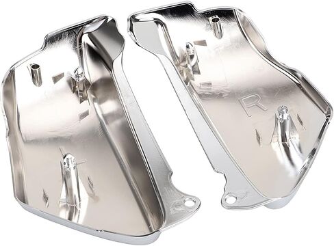 2 pcs abs abs chrome chrome اليسار واليمين لوحة الغلاف الجانبي للبطارية العادلة لهوندا magna 750 VF750 VF750C VF750CD 1994-2004 in Kuwait