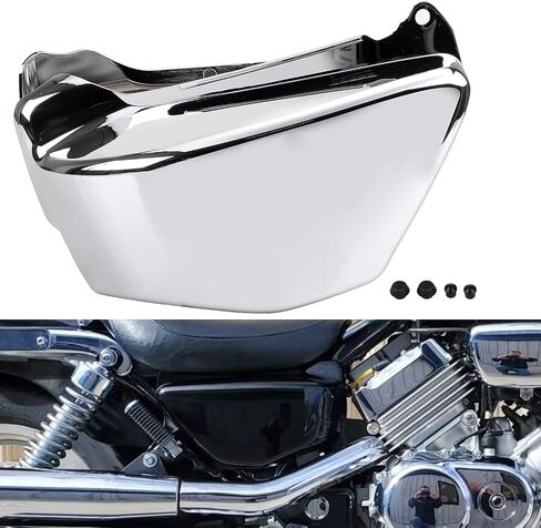 2 pcs abs abs chrome chrome اليسار واليمين لوحة الغلاف الجانبي للبطارية العادلة لهوندا magna 750 VF750 VF750C VF750CD 1994-2004 in Kuwait