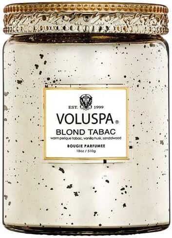Voluspa Casa Pacifica Large Glass Jar Candle - 18 oz | Unisex, Coconut Wax Blend, Natural Wicks, Fresh Aquatic Scent, 25 Hours Burn Time in Saudi Arabia