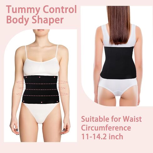 Womens' Waist Trainer Tummy Control Waist Cincher Slim Body Shaper Black in Saudi Arabia