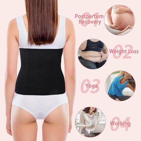 Womens' Waist Trainer Tummy Control Waist Cincher Slim Body Shaper Black in Saudi Arabia