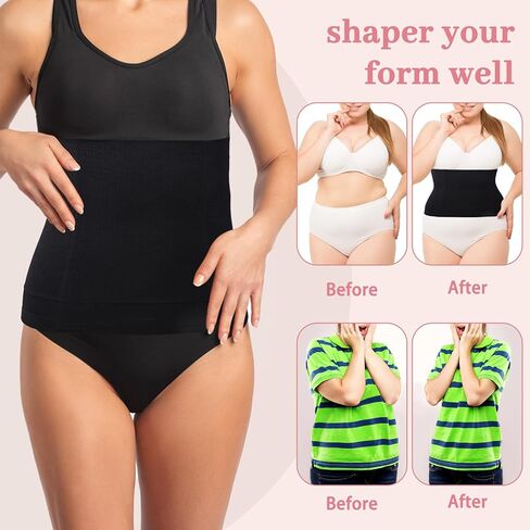 Womens' Waist Trainer Tummy Control Waist Cincher Slim Body Shaper Black in Saudi Arabia