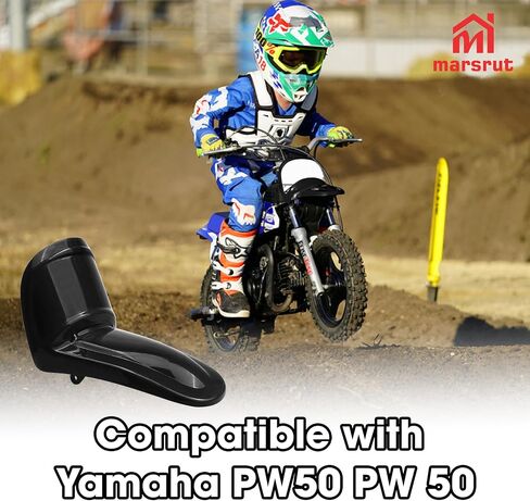 Plastics Front Fender Fit for PW50 ، لـ Yamaha PW 50 ، مجموعة أجزاء Mudguard الأمامية للدراجات النارية ، استبدال الإنشاء المباشر (الأسود) in Saudi Arabia