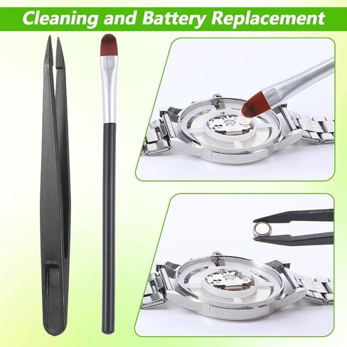 Watch Repair Kit, Watch Press Tool Set, Watches Battery Replacement Tool Set, Watches Link Removal Kit - Repair Screwdriver, Tweezers in Saudi Arabia