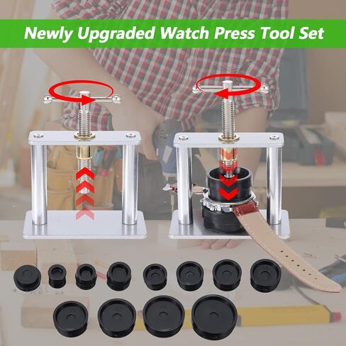 Watch Repair Kit, Watch Press Tool Set, Watches Battery Replacement Tool Set, Watches Link Removal Kit - Repair Screwdriver, Tweezers in Saudi Arabia