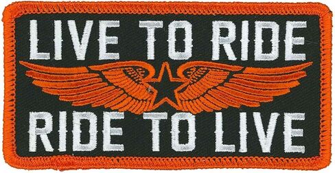 Hot Leathers Live to Ride Patch PPL9940-4 Width x 2 Height Inches in Saudi Arabia