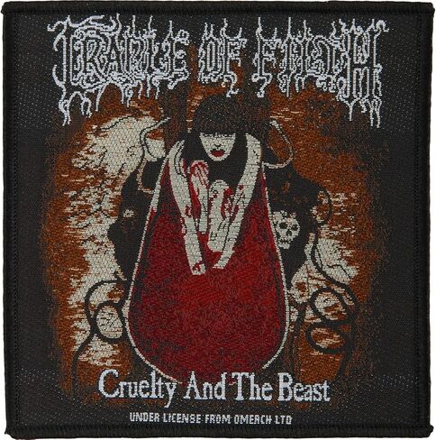 Cradle Of Filth Men's Cruelty And The Beast Woven Patch Black in Saudi Arabia