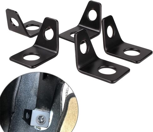 5Pcs Seat Belt Mounting 90 Degree Angle Bracket Kit, Seatbelt L-Bracket Hardware Kit L-Type Mounting Bracket in Saudi Arabia