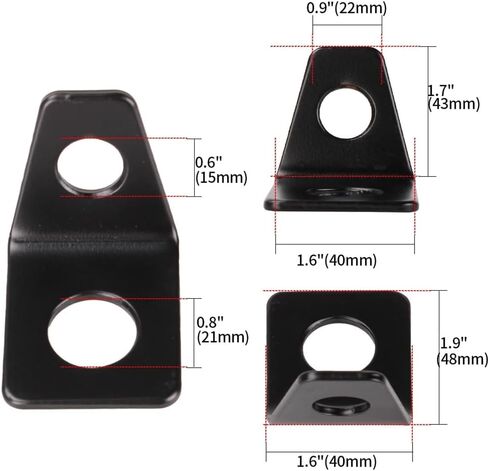 5Pcs Seat Belt Mounting 90 Degree Angle Bracket Kit, Seatbelt L-Bracket Hardware Kit L-Type Mounting Bracket in Saudi Arabia