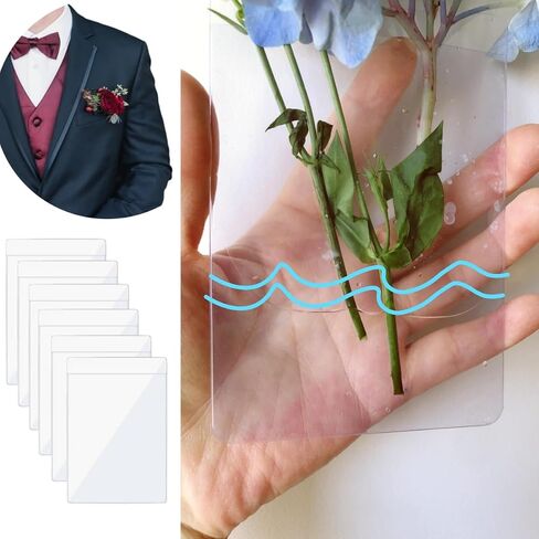 جيب بوتونيير الأكمام البلاستيكية ، وحامل مربع الجيب شبه الجيب boutonniere corsage لوازم العريس العريس ، والحفلة ، والوطن ، يناسب جيب صدر سترة بدلة (زهور غير مشمولة) in Saudi Arabia