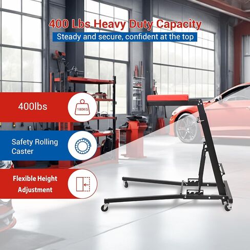 400lbs Foldable High Top Automotive Engine Creeper, 48" to 66" Adjustable Height Creeper for Garage Workshop Repair Maintenance Mechanic in Saudi Arabia