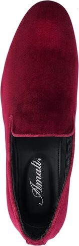 Amali Fishman Men’s Dress Shoes Plush Velvet with a Quilted Design Slip-on Driver Shoes for Men Velvet Loafers The Original Smoking Men Tuxedo Slipper Shoes in Saudi Arabia