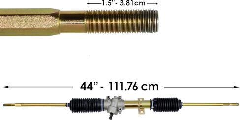 Caltric Rack And Pinion with Tie Rod Ends Compatible with Polaris 1823338 1823795 in Saudi Arabia