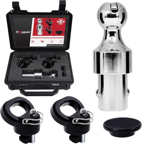 60638 Puck System Gooseneck Hitch Ball Kit fits for 2013-2025 Dodge RAM 2500 3500 2-5/16-Inch Ball - 38000 lbs GTW/ 9500 lbs VTW (W/Toolbox) in Saudi Arabia