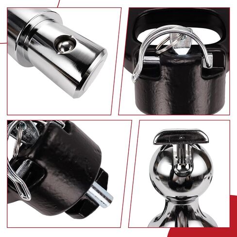 60638 Puck System Gooseneck Hitch Ball Kit fits for 2013-2025 Dodge RAM 2500 3500 2-5/16-Inch Ball - 38000 lbs GTW/ 9500 lbs VTW (W/Toolbox) in Saudi Arabia