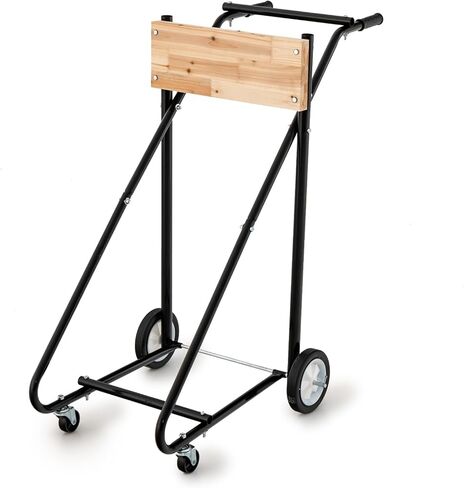 Goplus Outboard Boat Motor Stand, 330 LBS Heavy Duty Engine Carrier Cart w/ 4 Rubber Casters, Portable Support Dolly, Multi-Purpose Engine Stand for Motor Repair, Maintenance, Transport, Storage in Saudi Arabia