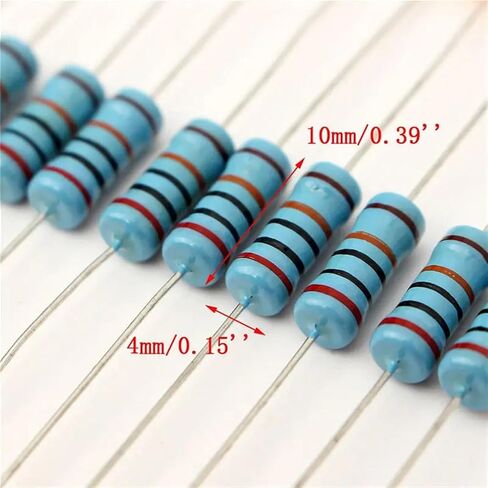 300pcs/lot 1W Resistance 1% Metal film Resistor Set DIY Assorted pack 0.1~750 ohm,1K ~ 820K set of resistors 30 value each 10pcs(1K-820K) in Saudi Arabia
