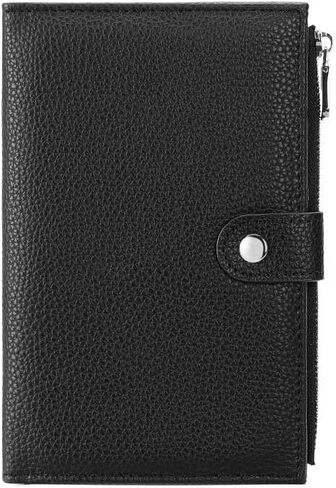 Passport Holder for Women Leather Passport Wallet for Travel RFID Blocking Passport Wallet Credit Card Holder with Zipper Pocket in Saudi Arabia