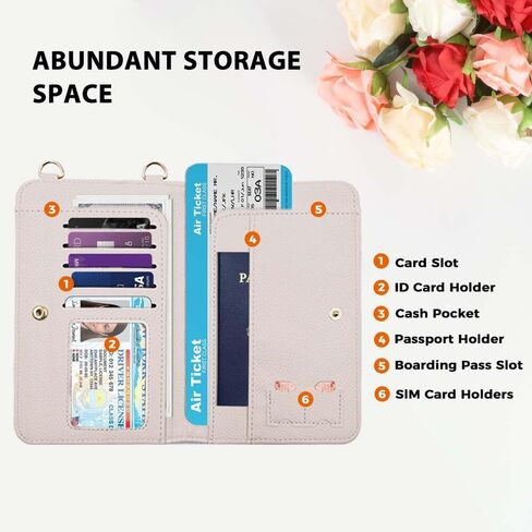 Passport Holder for Travel，Passport Holder & Neck Wallet with RFID Blocking,Hidden Neck Pouch for Travel- Holds Passports, Cards, Tickets, ID, Cash in Saudi Arabia