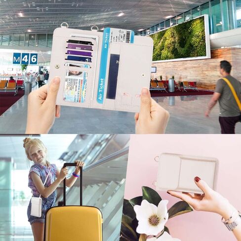 Passport Holder for Travel，Passport Holder & Neck Wallet with RFID Blocking,Hidden Neck Pouch for Travel- Holds Passports, Cards, Tickets, ID, Cash in Saudi Arabia