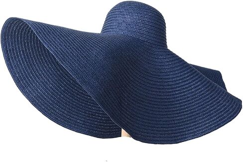 Summer Large Wide Brim Sun Hats for Women Oversized Beach Hat Foldable Travel Straw Hat Lady in Saudi Arabia