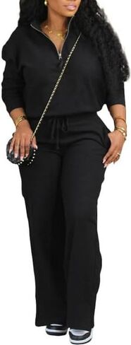 Hipglamp Womens 2 قطعة مضمار مجموعة نصف الرمز البريدي. in Kuwait