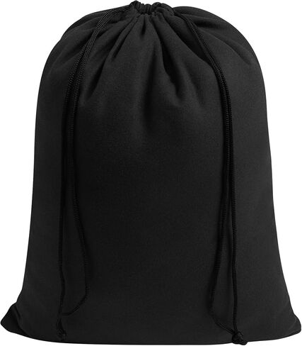 Premium Microfiber Drawstring Bags (Set of 5) – Multipurpose Travel Storage Pouches for Cords, Toiletries, Jewelry, Shoes – Durable Organizer with Strong Drawstring Closure (Black, 5 x 7 Inches) in Kuwait