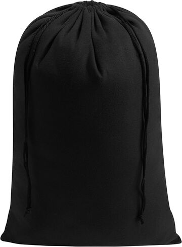 Premium Microfiber Drawstring Bags (Set of 5) – Multipurpose Travel Storage Pouches for Cords, Toiletries, Jewelry, Shoes – Durable Organizer with Strong Drawstring Closure (Black, 5 x 7 Inches) in Kuwait