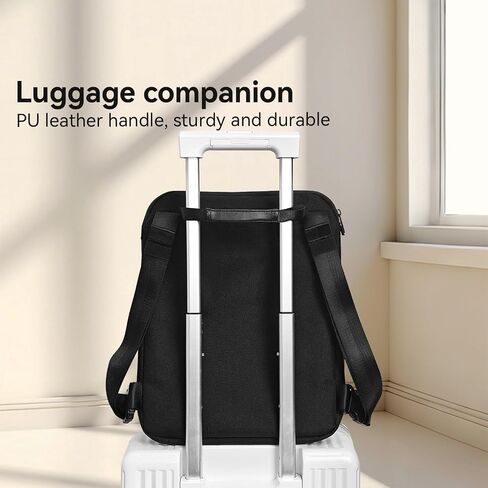 SOKOK Over Luggage Organizer Storage Bag with Multi Pockets, Slide On Luggage Harness with Adjustable Straps, 2-in-1 Travel Accessories Suitcase Vest Bag Fits Most Suitcases, Black-3 in Saudi Arabia