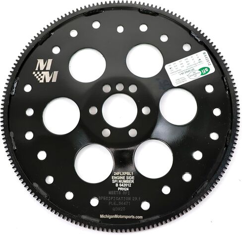 Michigan Motorsports Black LS Flexplate 6-Bolt Dished SFI 29.1 Quick Rev Design - Fits 4.8L 5.3L 5.7L. 6.0L 6.2L TH350 TH400 700R4 4L60 4L80 6L80 in Saudi Arabia
