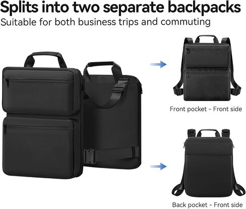 SOKOK Over Luggage Organizer Storage Bag with Multi Pockets, Slide On Luggage Harness with Adjustable Straps, 2-in-1 Travel Accessories Suitcase Vest Bag Fits Most Suitcases, Black-3 in Saudi Arabia
