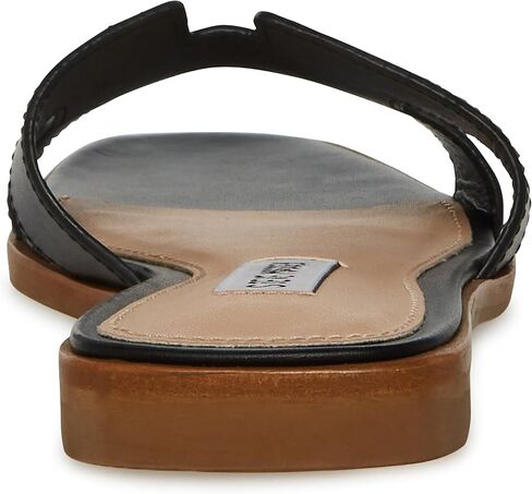 Steve Madden Women's Hadyn Sandal, White Leather, 5 in Saudi Arabia