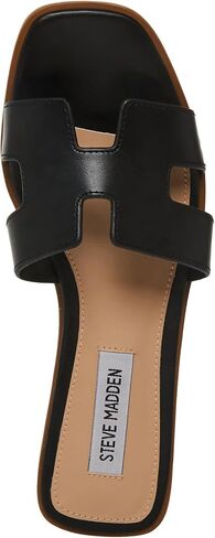 Steve Madden Women's Hadyn Sandal, White Leather, 5 in Saudi Arabia