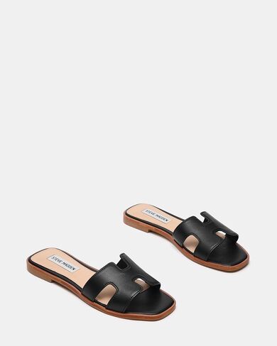 Steve Madden Women's Hadyn Sandal, White Leather, 5 in Saudi Arabia